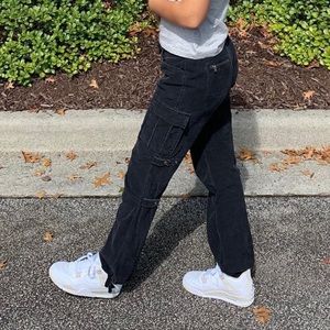 Black Cargo Corduroy EXPRESS jeans